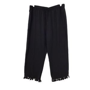 August Silk Elegant Black Cropped Jumpsuit